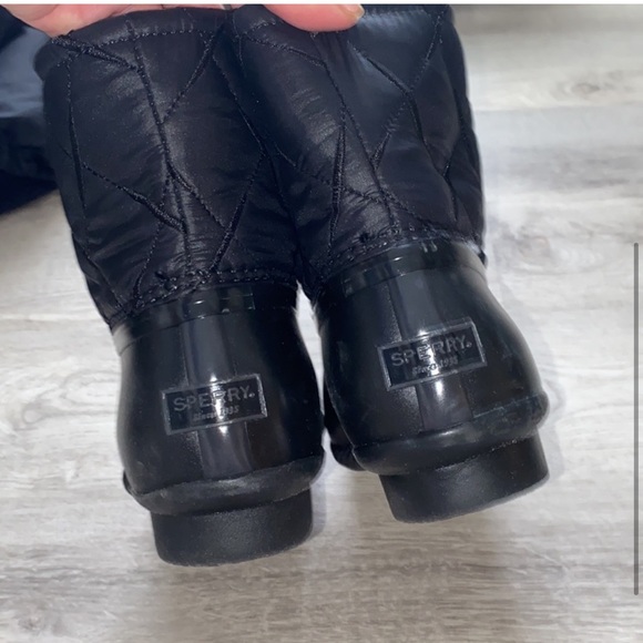 Black Sperry Duck Boots - Picture 3 of 3